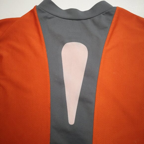 Nike Fit Dry Men's Size Large Orange & Grey Full Zip Running Vest - Picture 7 of 12